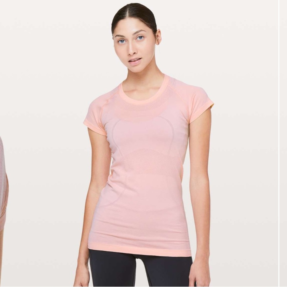 LULULEMON swiftly tech short sleeve tee crew dusty pink size 8